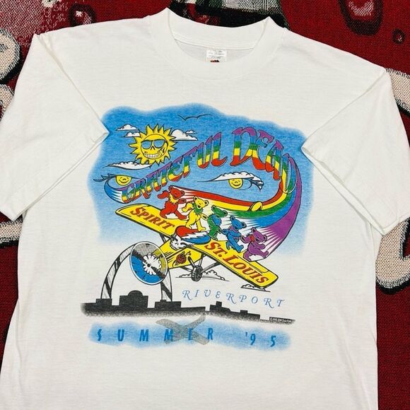Vintage Grateful Dead 1995 Riverport Spirit St. Louis Summer Tour Shirt - Picture 1 of 6